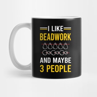 3 People Beadwork Beading Bead Beads Mug